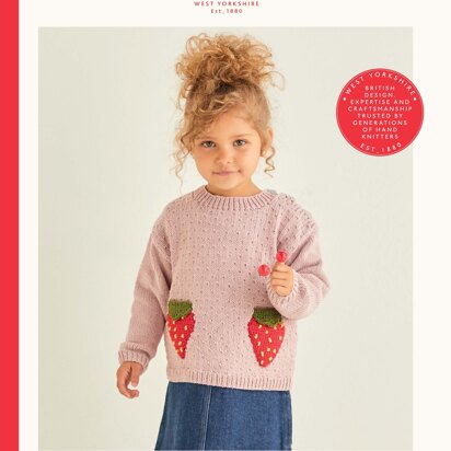 Strawberry Jumper in Sirdar Snuggly Replay - 2570 - Downloadable PDF