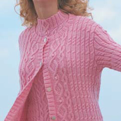 Aran Texture Top and Cardigan Twinset in Patons Astra