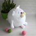 White fat cat "Snowball" toy