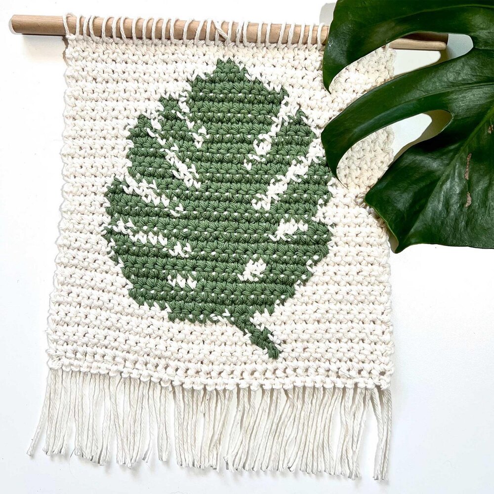 Knitting Needle Gauge - Monstera