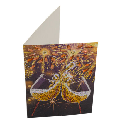 Crystal Art Champagne Celebration, 10x15cm Card Diamond Painting Kit