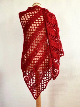 Asymmetrical Wedge Shawl