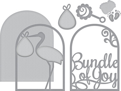 Spellbinders Shapeabilities Dies - Layered Bundle Of Joy