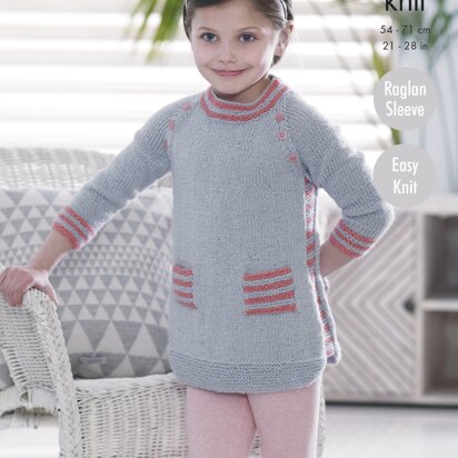 Tunic & Cardigan in King Cole DK - 4951 - Downloadable PDF