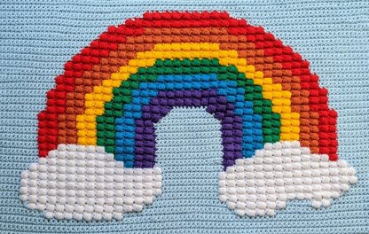 Rainbow Puff Blanket