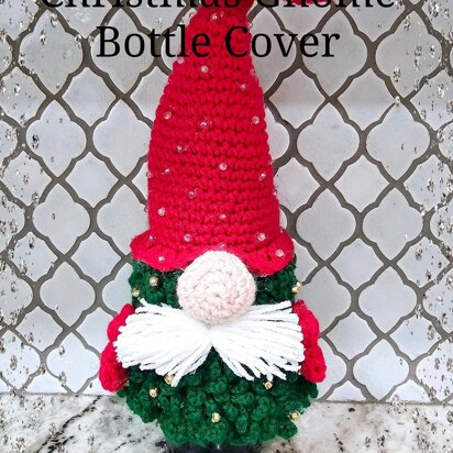 Christmas Gnome Bottle Cover