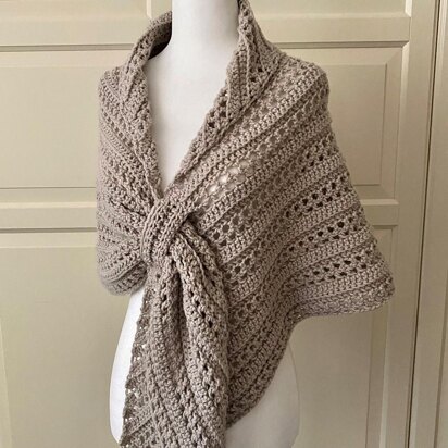 Easy Gathered Prayer Shawl: Oh-So-Pretty-Easy Triangle Shawl