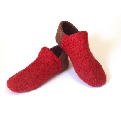 Felted Slipper Socks - knitting pattern