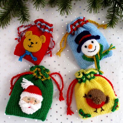 Bags of Festive Fun - knitting pattern