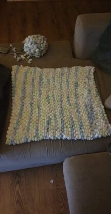 Rico pom baby blanket