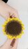 Crochet sunflower pattern, easy crochet flower pattern