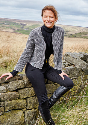 Holme Cardigan in Rowan Valley Tweed - Downloadable PDF