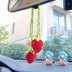 Crochet Strawberry Car Hanging