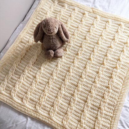 Cable Baby Blanket