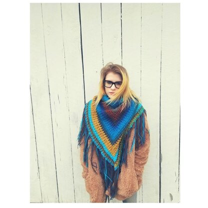 Mikaela Fringe Shawl