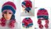 877-PomPom Ties Hat