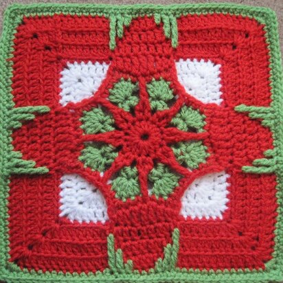 Holiday Ornament Afghan Square