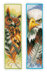Vervaco Eagle & Owl 2pk Bookmark Cross Stitch Kit - 6cm x 20cm
