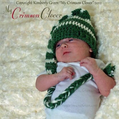 Baby Hat - "Stocking Cap/Candy Cane Cap"