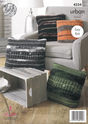 Cushions in King Cole Urban - 4334 - Downloadable PDF