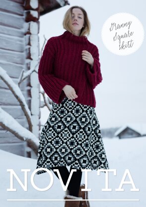 Granny Square Skirt in Novita Nordic Wool - Downloadable PDF