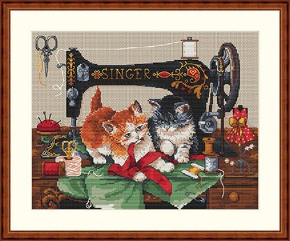 Merejka Players and Singer Cross Stitch Kit - 27cm x 23cm