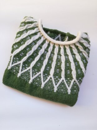 Green tales sweater