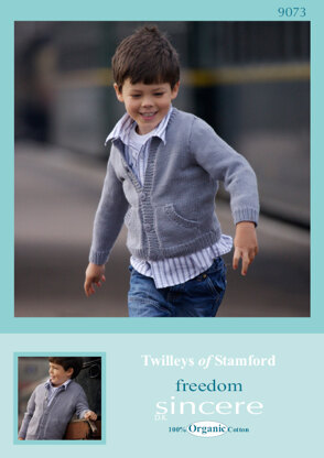 Knitted Child's Jacket in Twilleys Freedom Sincere DK - 9073