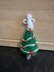 Christmas Badger Carrying Christmas Tree - Chocolate Orange Cover/Stuffed Toy - Knitting Pattern