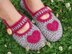 Mary Jane crochet slippers