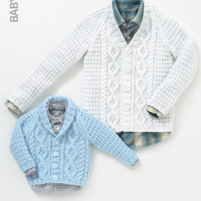 Cardigans in Hayfield Baby Aran - 4503 - Downloadable PDF