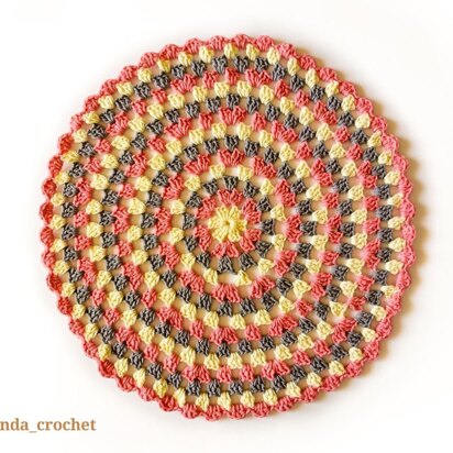 Crochet Circle Granny Doily