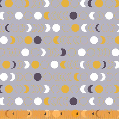 Windham Fabrics Orbit - Mondphasen Grau