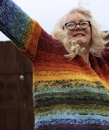 Rainbow Folk Sweater