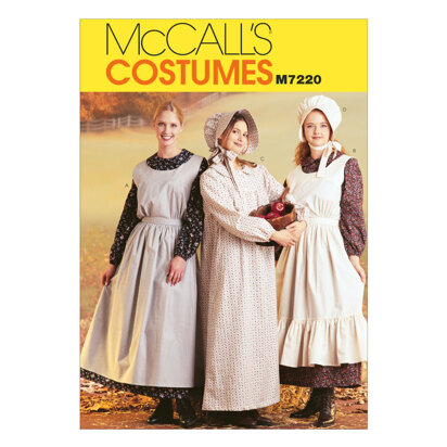 McCall's Misses' Pioneer Costumes M7220 - Sewing Pattern
