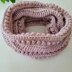 Puff Stitch Infinity Scarf