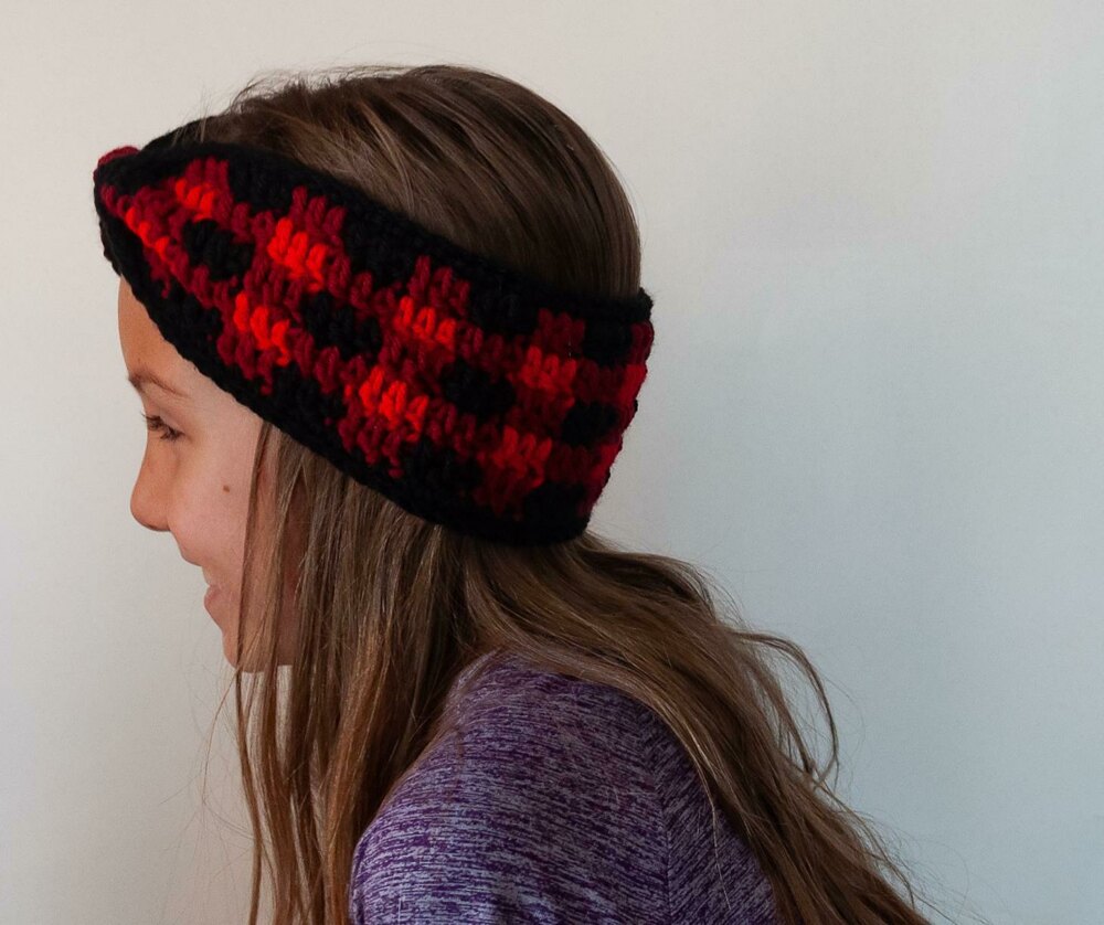 Plaid Headband Crochet pattern by Samantha Bartley | LoveCrafts display picture 1