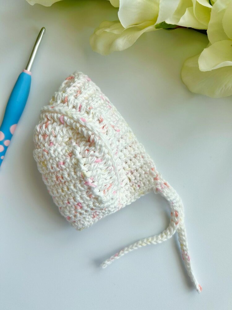 Preemie Baby Bonnet Crochet pattern by Veronika Cromwell LoveCrafts
