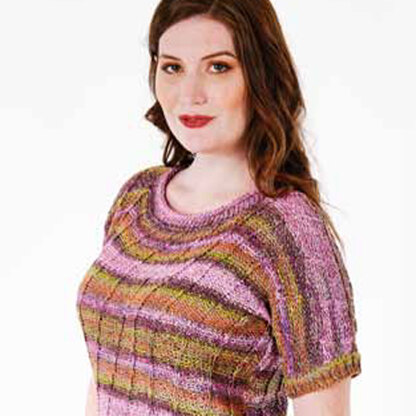Trendsetter Yarns 6100L Fleur - Angled Slip Stitch T-Shirt Pullover PDF