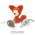 Fox Mice Mouse Renard Souris - Amigurumi Crochet - FROGandTOAD Créations