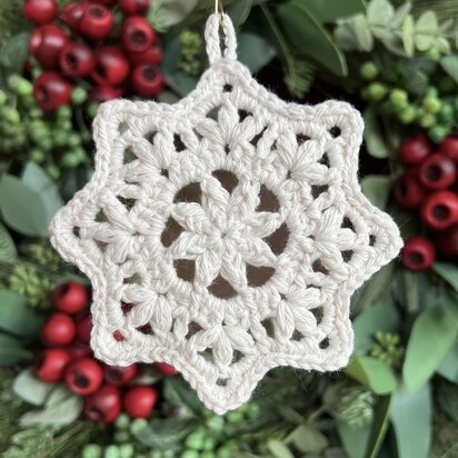 Puff Star Snowflake Ornament