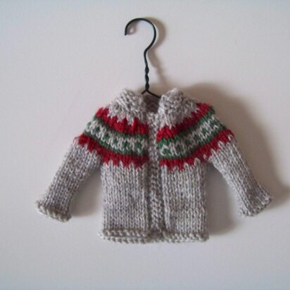 Christmas Tree Ornament Tiny Cardigan