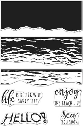 Hero Arts Color Layering Clear Stamps 4"X6" - Waves