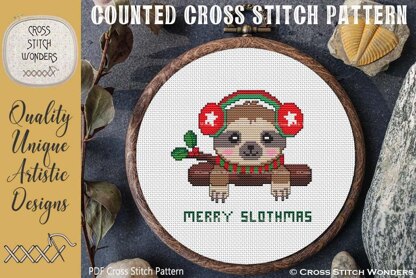 Christmas Sloth - Merry Slothmas