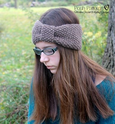 Textured Headband Ear Warmer Knitting Pattern 385