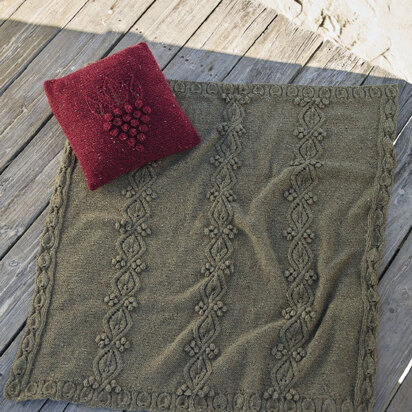 Cushion Cover and Throw in Sirdar Harrap Tweed Chunky - 7846- Downloadable PDF