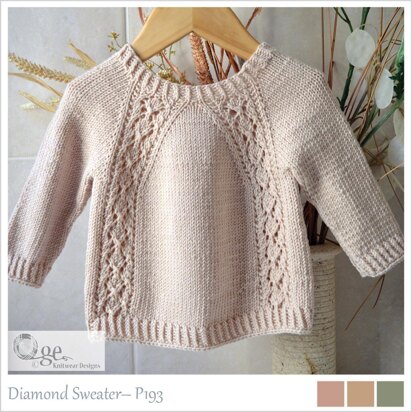 OGE Knitwear Designs P193 Diamond Sweater PDF