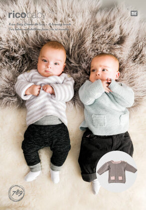 Sweaters in Rico Baby Dream DK Uni - 789 - Downloadable PDF