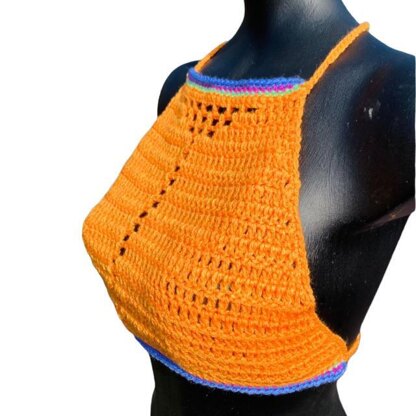 Festival Halter Neck Crochet Top