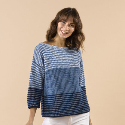 Shiloh Pullover in Tahki Yarns Cotton Classic - Downloadable PDF